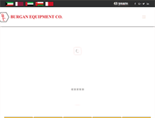 Tablet Screenshot of burganequipment.com